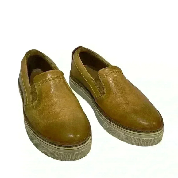 Lucchese Bootmaker Women’s Brown Tan Leather After the Ride Slip On Loafer 8.5 M - Picture 2 of 11